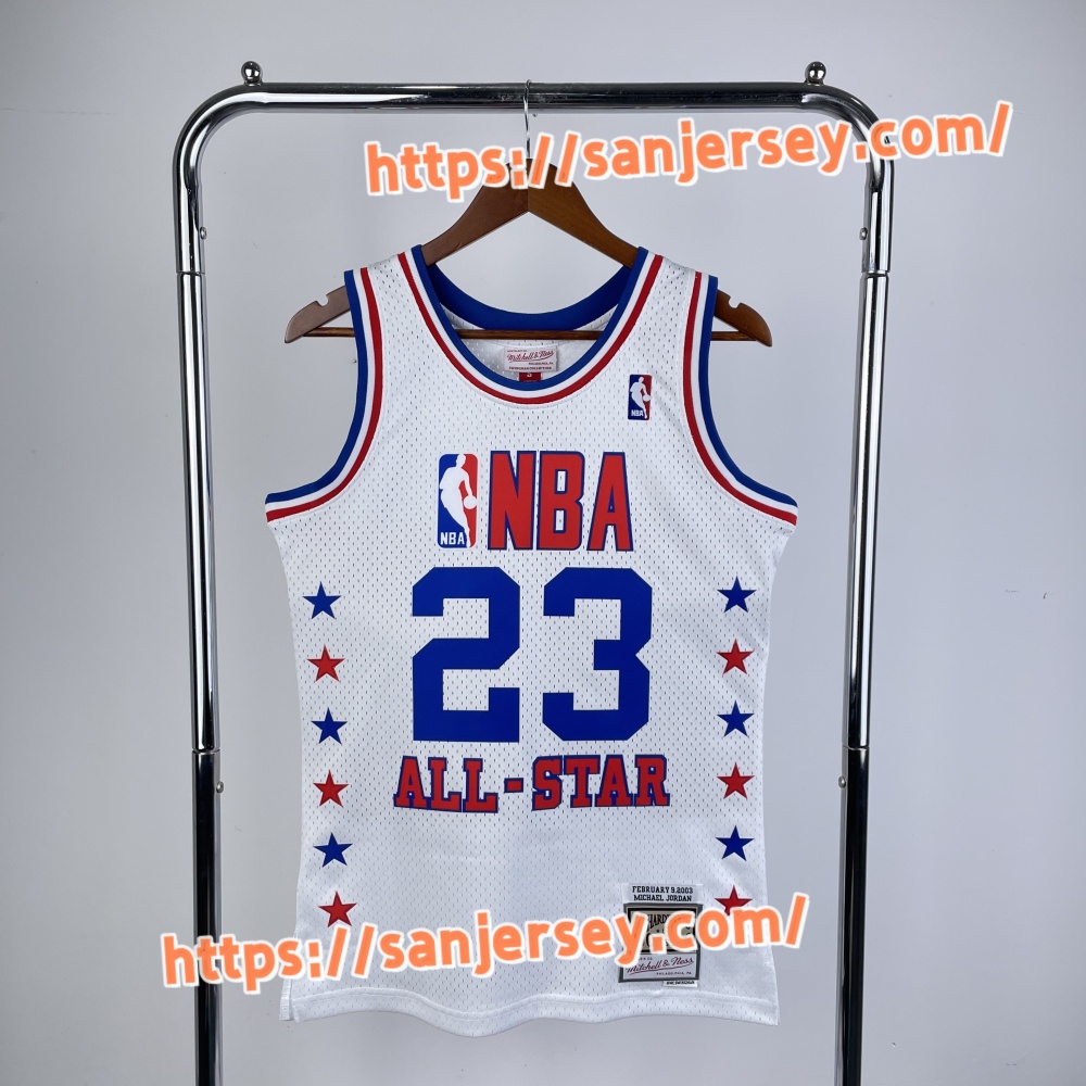 Retro jersey: 2003 season All Star White No. 23 Jordan