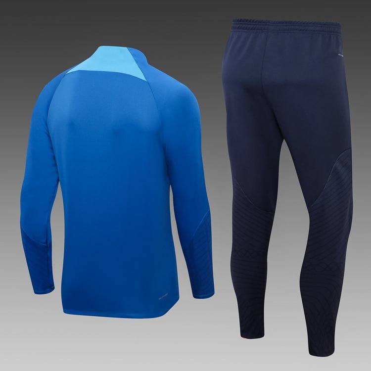 2023/2024 England Half-Pull Training Suit Blue Football Shirt