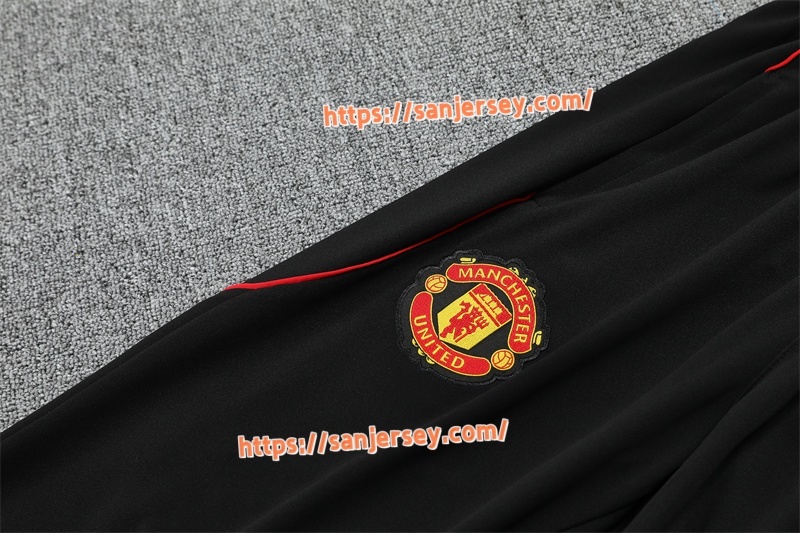 2025/2026 Manchester United Red Black [Camouflage] Training suit set long sleeves
