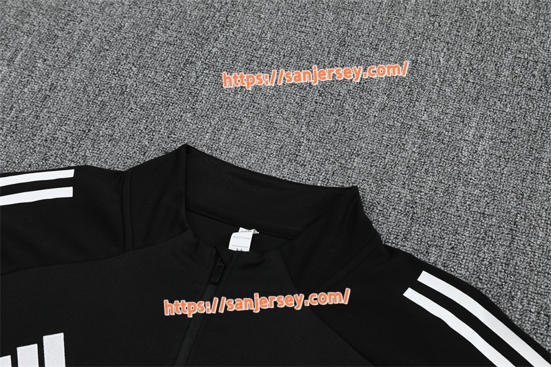 2025/2026 Real Madrid black Training suit set long sleeves