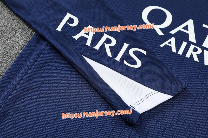 2025/2026 Paris Saint-Germain blue Training suit set long sleeves