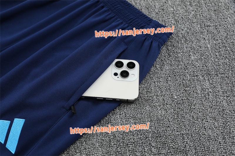 2025/2026 Real Madrid light blue Training suit set long sleeves