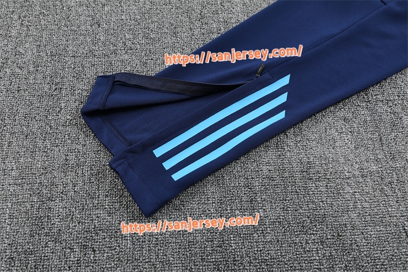 2025/2026 Real Madrid light blue Training suit set long sleeves