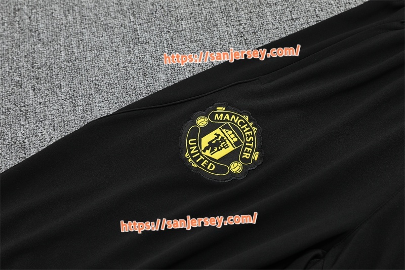 2025/2026 Manchester United Black Training suit set long sleeves