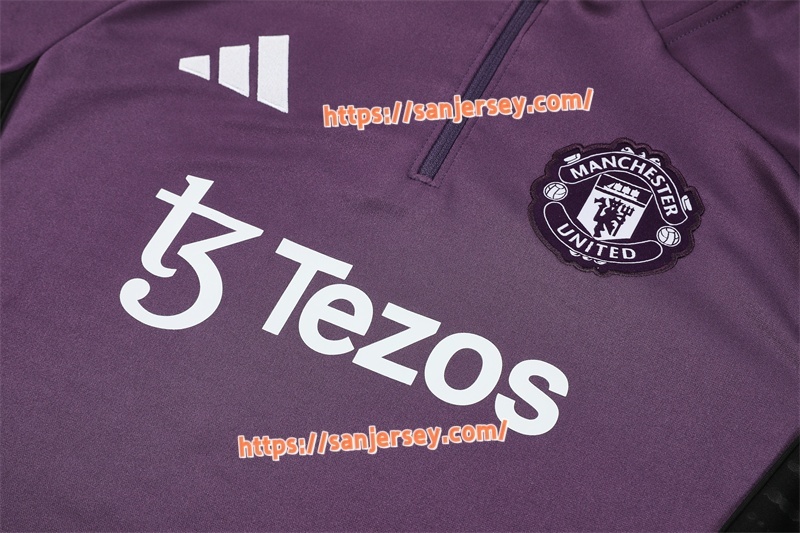 2025/2026 Manchester United Purple Training suit set long sleeves