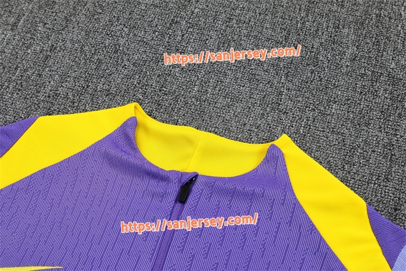 2025/2026 Club Atlético de Madrid Purple Training suit set long sleeves