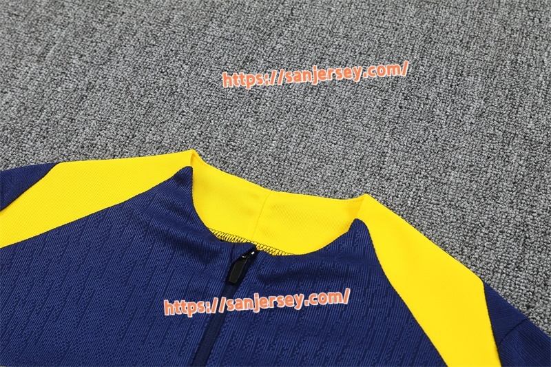 2025/2026 Club Atlético de Madrid blue Training suit set long sleeves