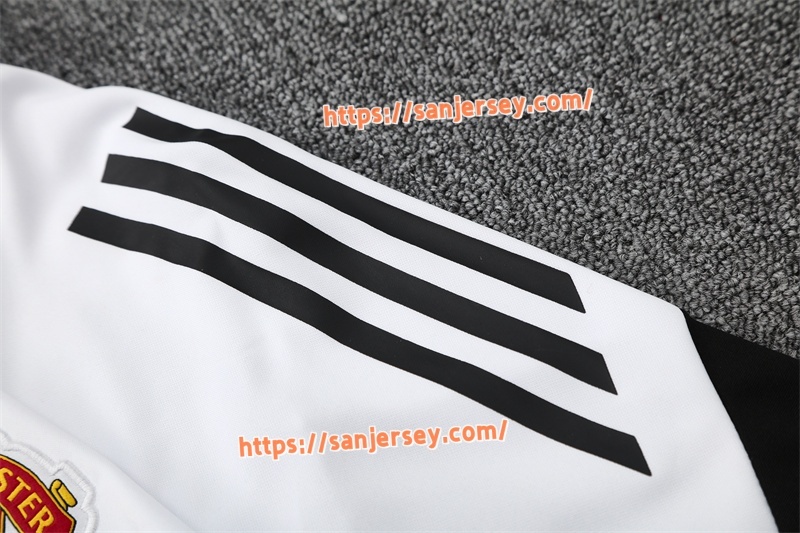 2025/2026 Manchester United White Training suit set long sleeves
