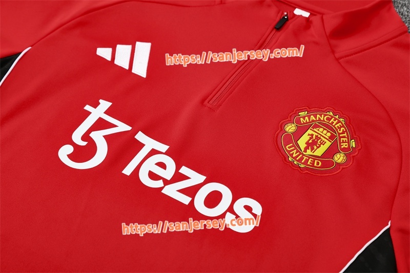 2025/2026 Manchester United Red Training suit set long sleeves