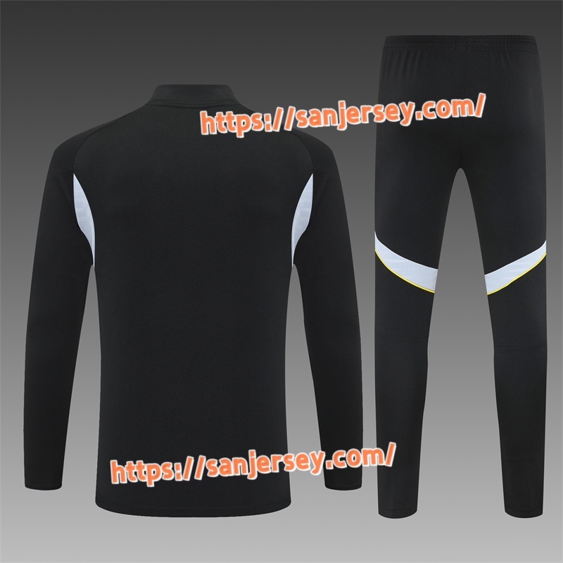 2025/2026 Real Madrid black Training suit set long sleeves