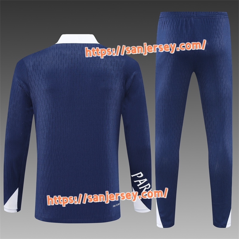 2025/2026 Paris Saint-Germain blue Training suit set long sleeves