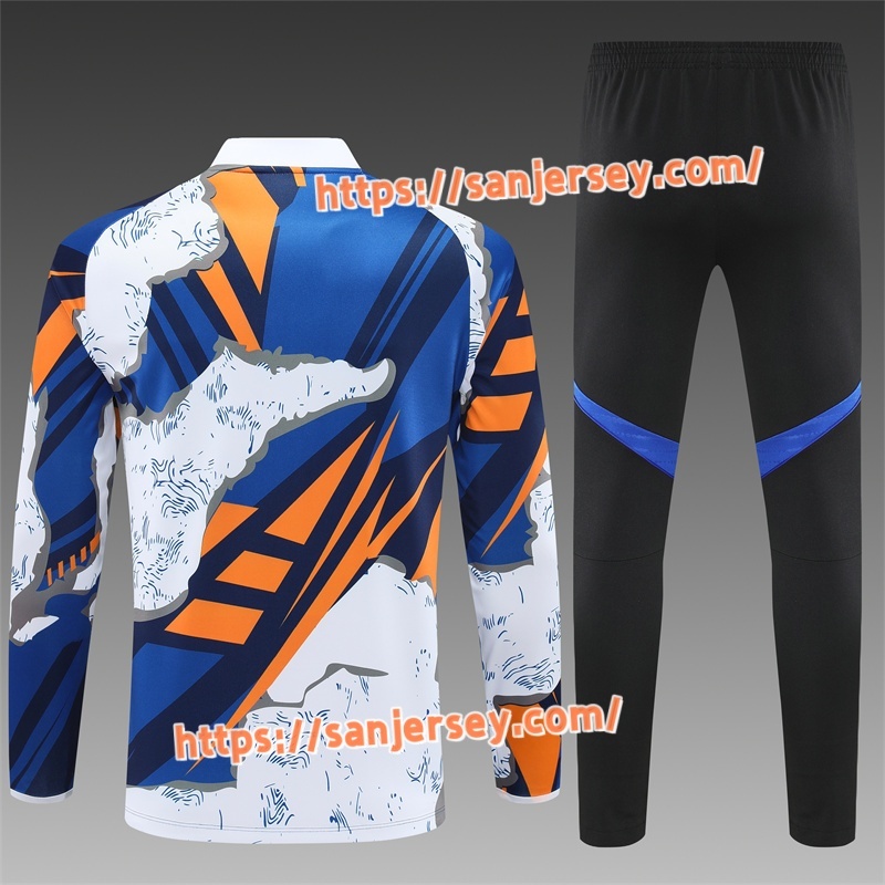 2025/2026 Real Madrid yellow Camouflage style Training suit set long sleeves