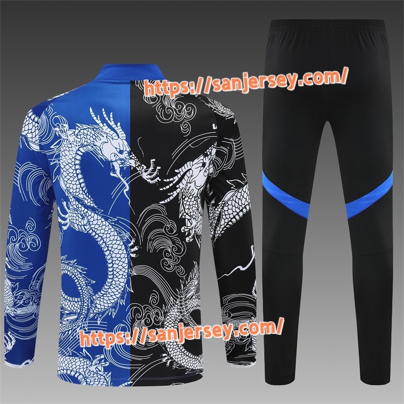 2025/2026 Real Madrid Royal , Black Training suit set long sleeves