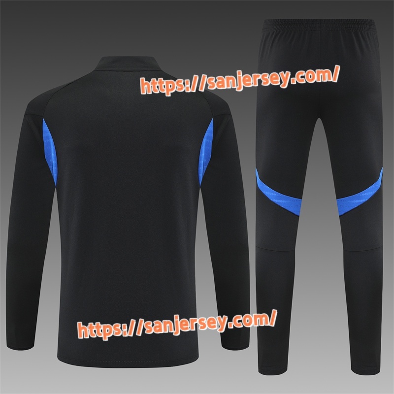 2025/2026 Manchester United Black Training suit set long sleeves