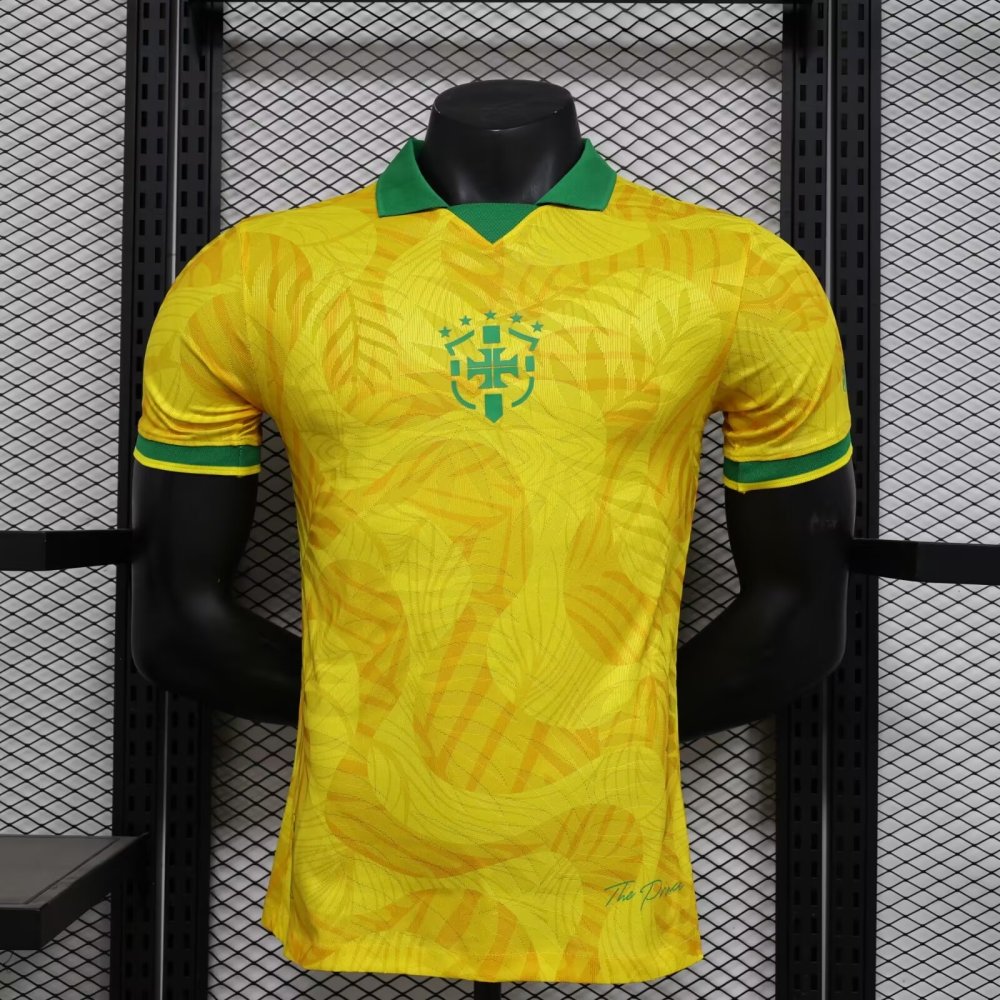 2024/2025 Brazil Yellow Special Edition Football Shirt （ Player Edition ）
