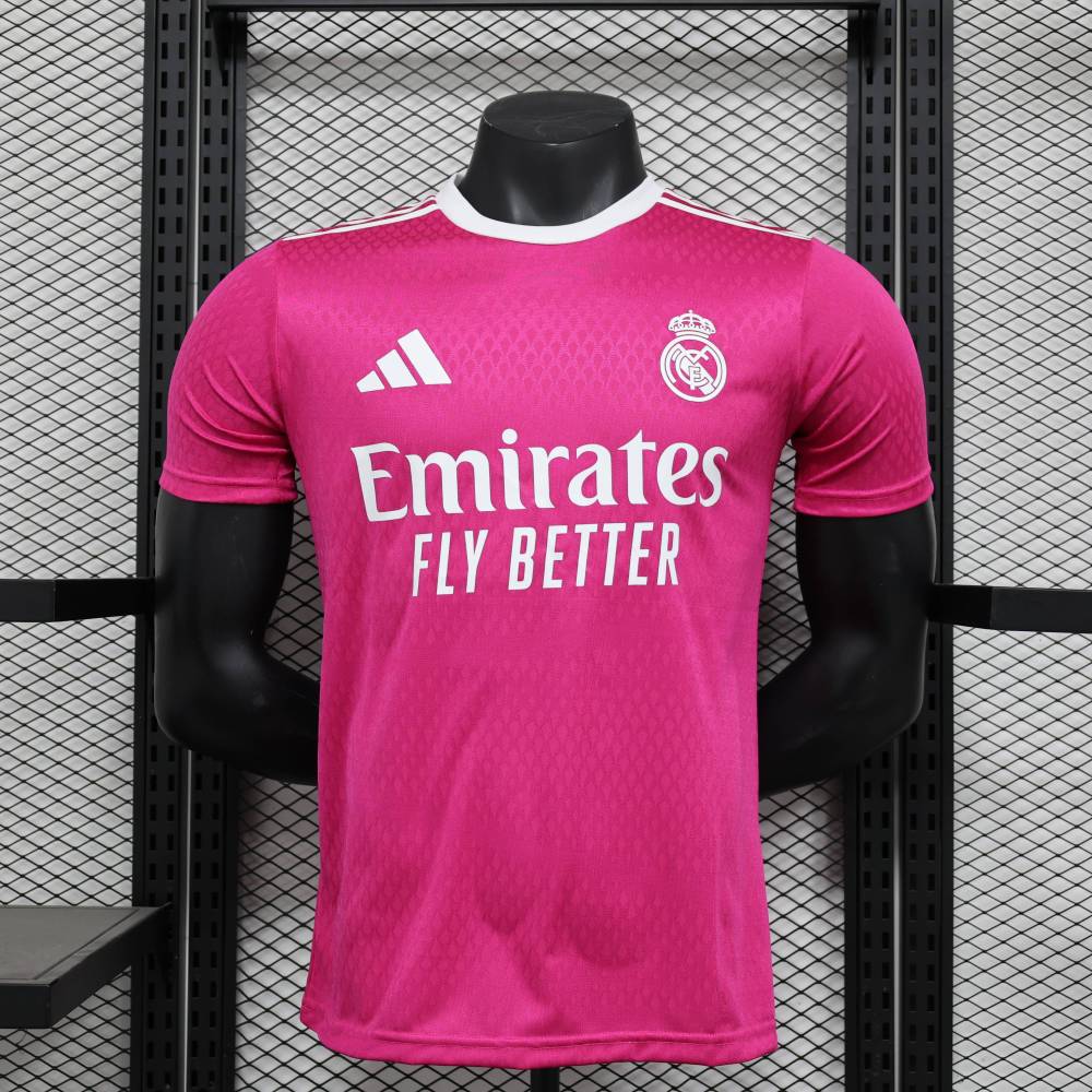 2024/2025 Real Madrid Rose Red Football Jersey For Player Version
