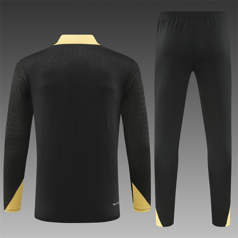 2024/2025 Barcelona Training Black Gold Player Edition Jersey