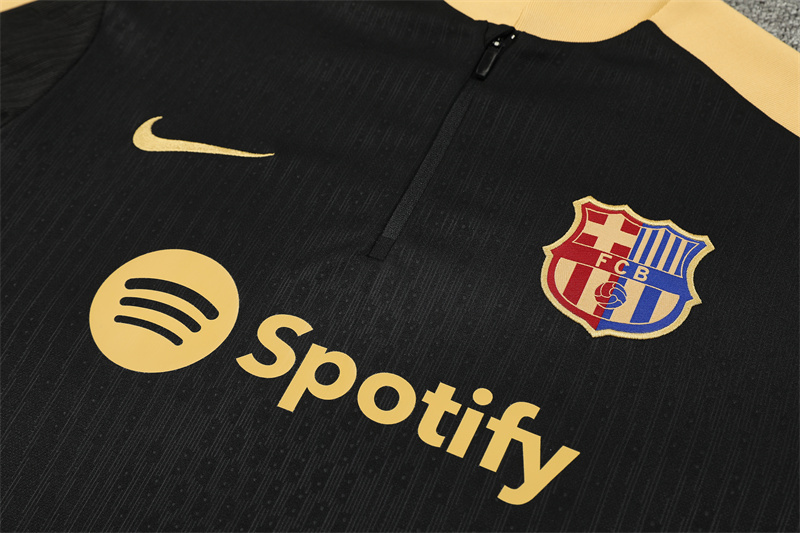 2024/2025 Barcelona Training Black Gold Player Edition Jersey