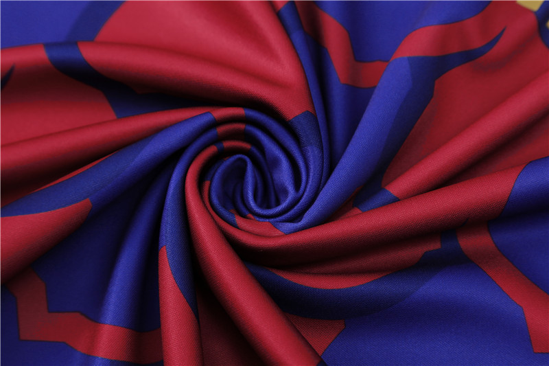 2024/2025 Barcelona  Training  Red and Blue Camouflage Jersey