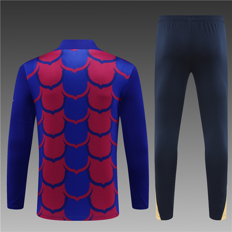 2024/2025 Barcelona  Training  Red and Blue Camouflage Jersey