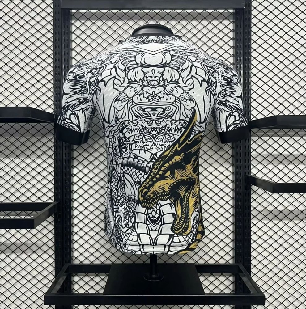 2024/2025 Real Madrid Black and White Dragon Special Edition Football Shirt For Player Version