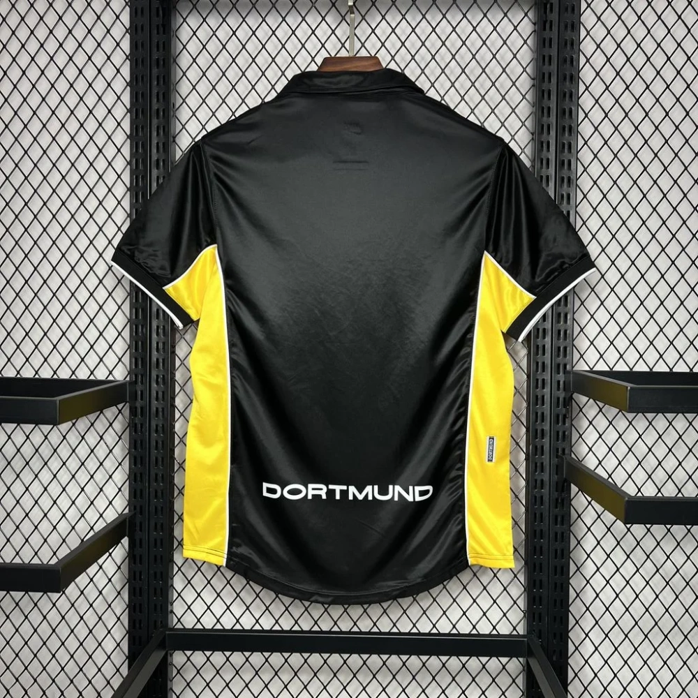 1998/2000 Dortmund Retro Black  Away Football Shirt（ Fans Edition ）