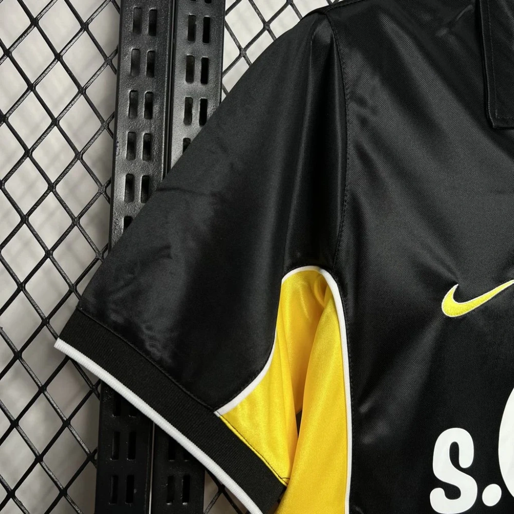 1998/2000 Dortmund Retro Black  Away Football Shirt（ Fans Edition ）