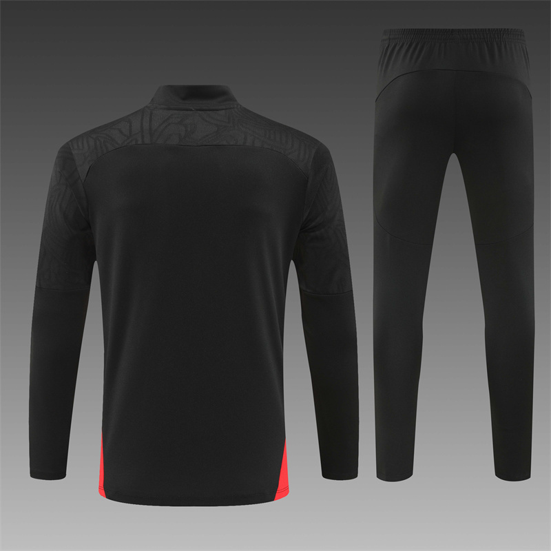 2024/2025  AC Milan Black Half-Pull Training Suit Player Edition