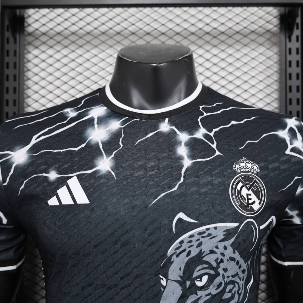 2024/2025 Real Madrid Black Leopard Special Edition Football Jersey For Player Version