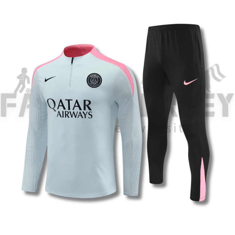 2024/2025 Paris Saint-Germain Training Light Grey  Player Edition Jersey