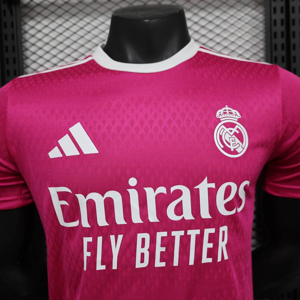 2024/2025 Real Madrid Rose Red Football Jersey For Player Version