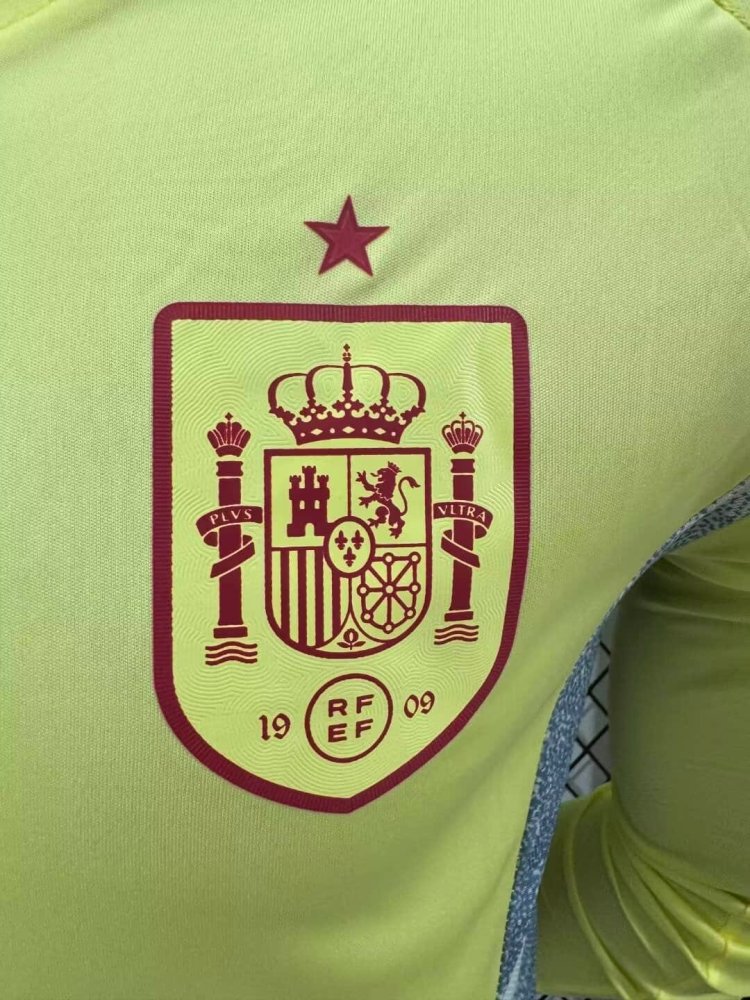2024 Spain Long Sleeve Player Version Away Football Shirt