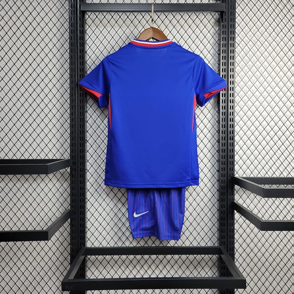 2024 France Home Football Shirt Kids Size