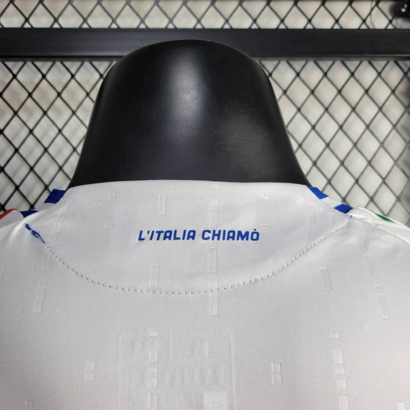 2024 Italy Long Sleeve Away Football Shirt（Player Version ）