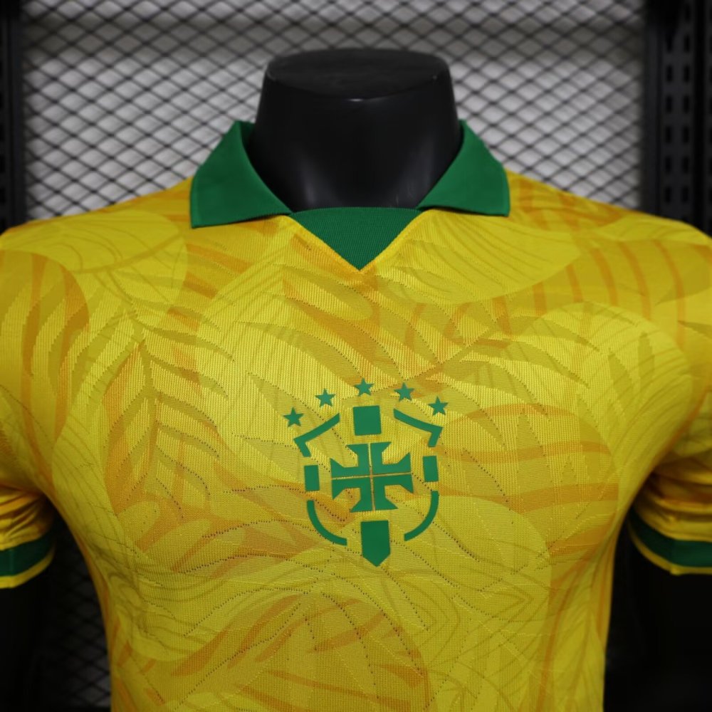 2024/2025 Brazil Yellow Special Edition Football Shirt （ Player Edition ）