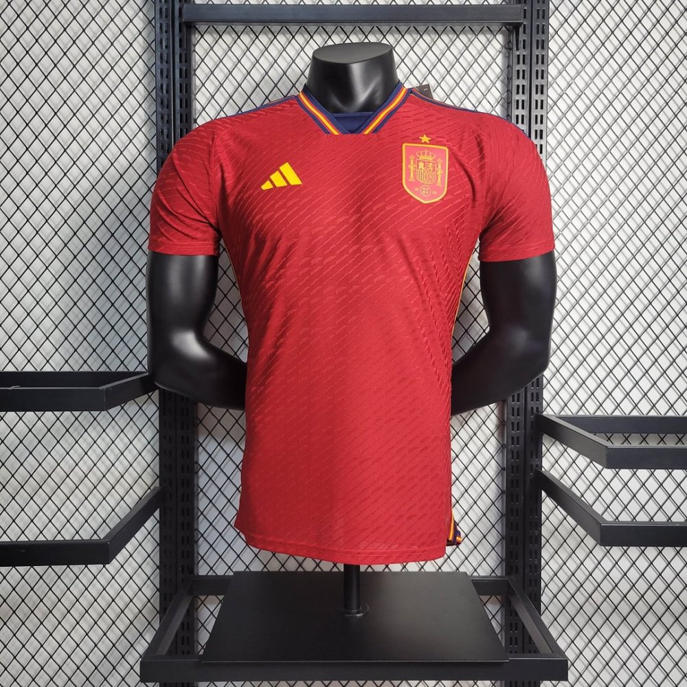 2022 Spain Home Football Shirt （ Player Edition ）