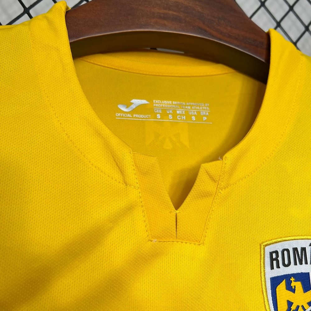 2024 Romania Home Football Shirt（ Fans Edition ）