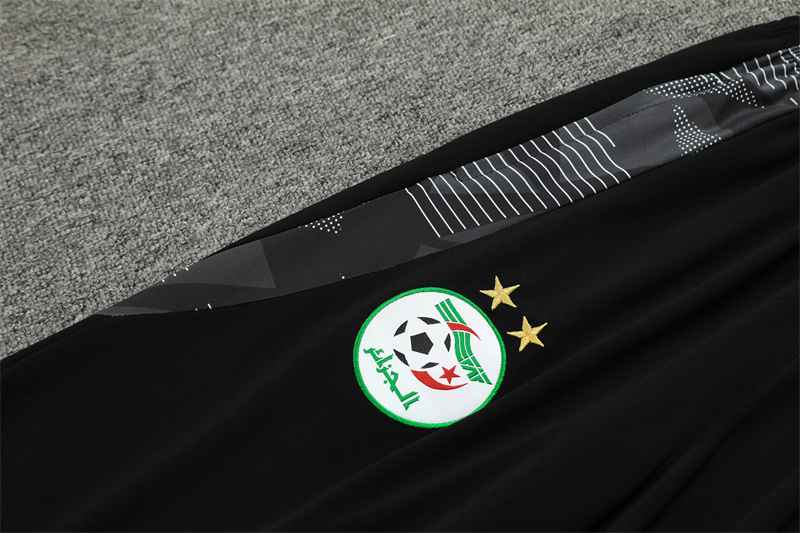 2024/2025 Algeria Black Half-Pull Training Suit  Player Edition Jersey