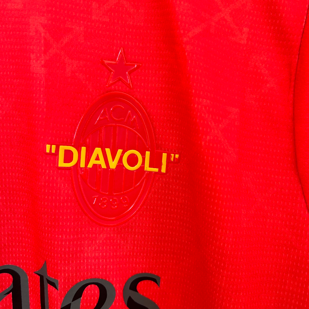 2024/2025 AC Milan Third Away Red and Green Football Shirt