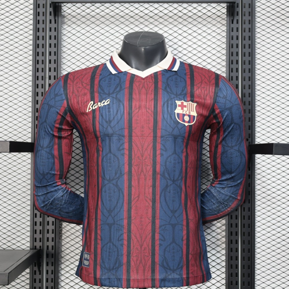 2025/26 Barcelona Special Edition Long Sleeve Football Jersey
