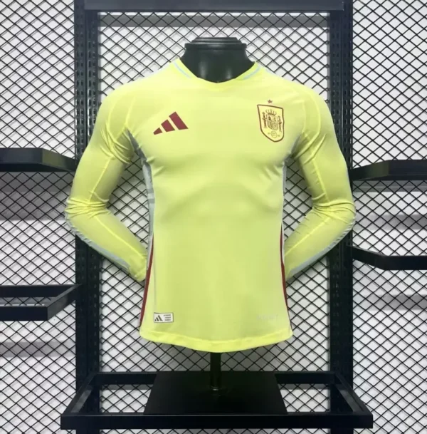 2024 Spain Long Sleeve Player Version Away Football Shirt