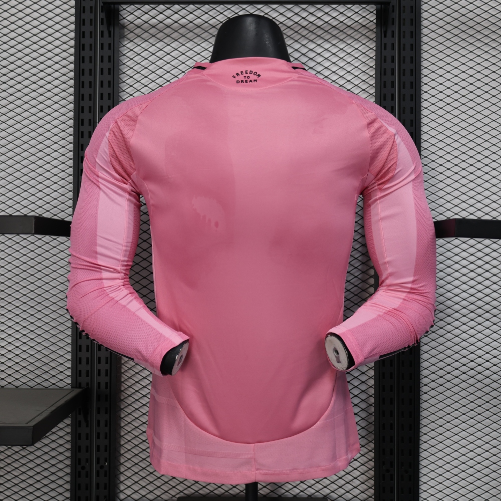 2025/2026 Miami long sleeves Home Soccer Jersey (Player Version)