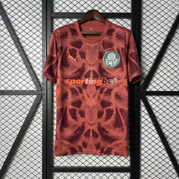 2025/2026 Palmeiras Goalkeeper Red Soccer Jersey（ Fans Edition ）