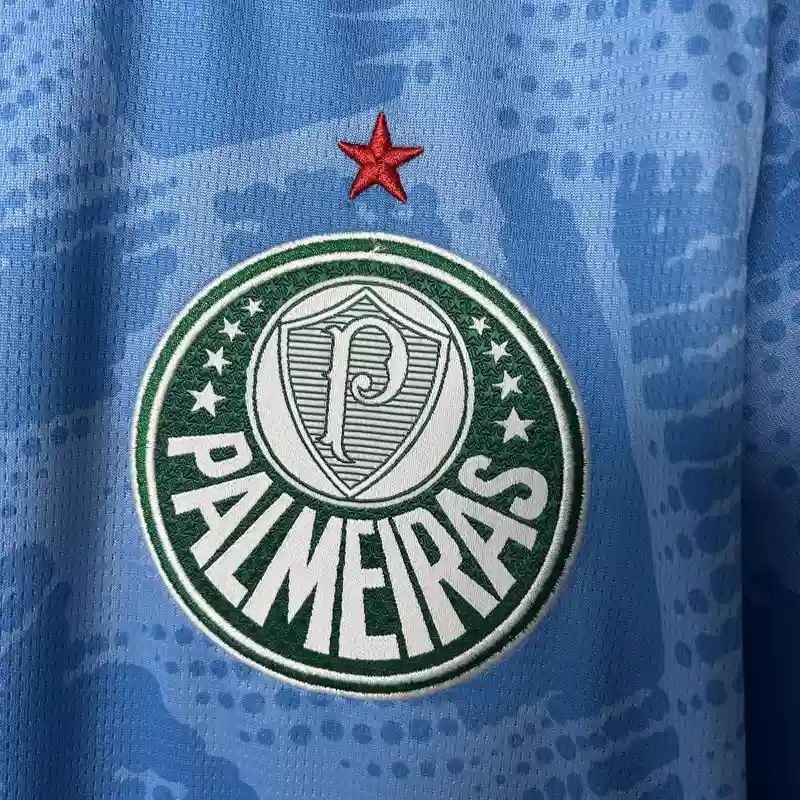 2025/2026 Palmeiras Goalkeeper Light Blue Soccer Jersey（ Fans Edition ）