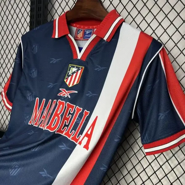 Retro 1996 – 97 Atletico Madrid Soccer Jersey Away