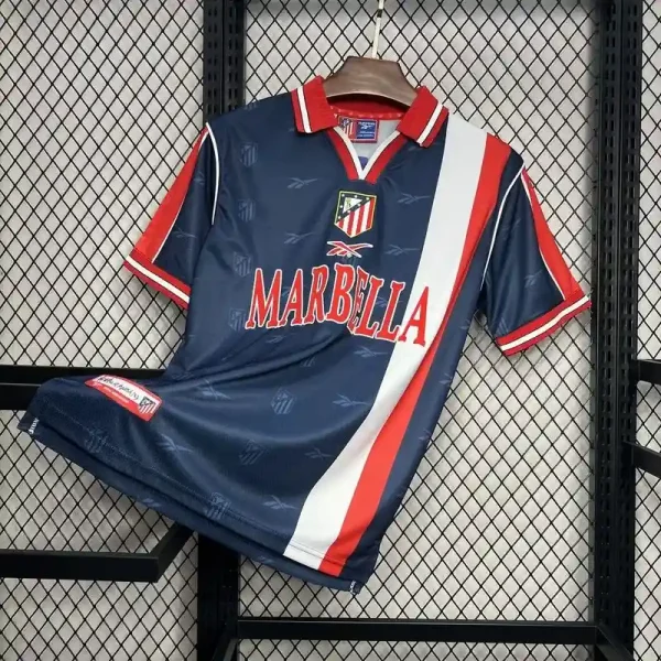 Retro 1996 – 97 Atletico Madrid Soccer Jersey Away