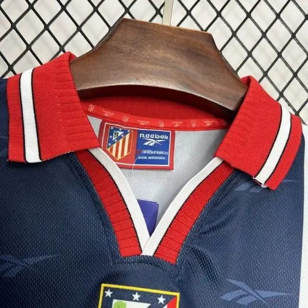 Retro 1996 – 97 Atletico Madrid Soccer Jersey Away