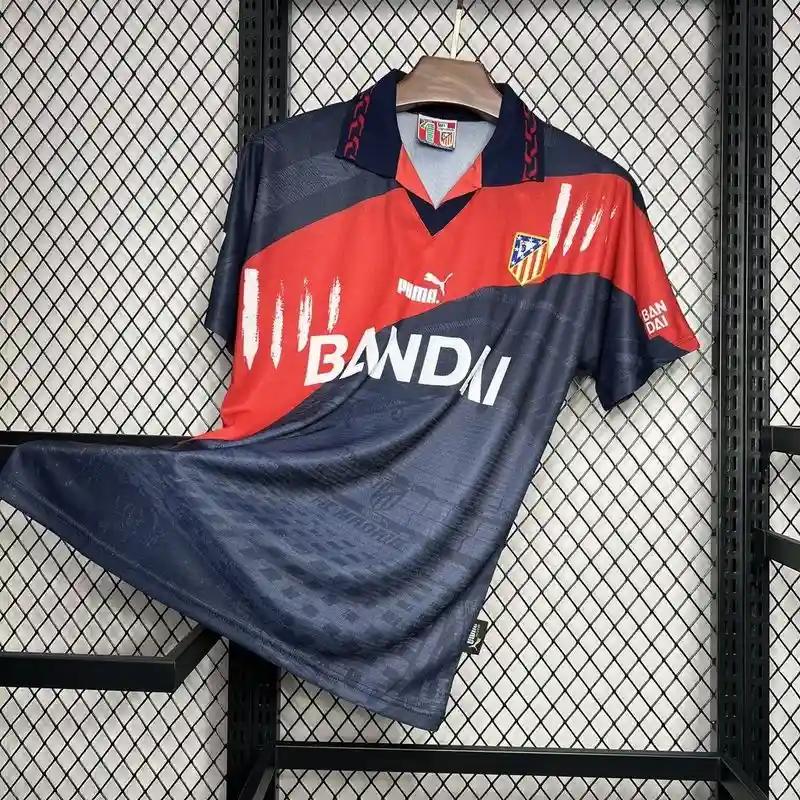 Retro 1996 – 97 Atletico Madrid Soccer Jersey Away