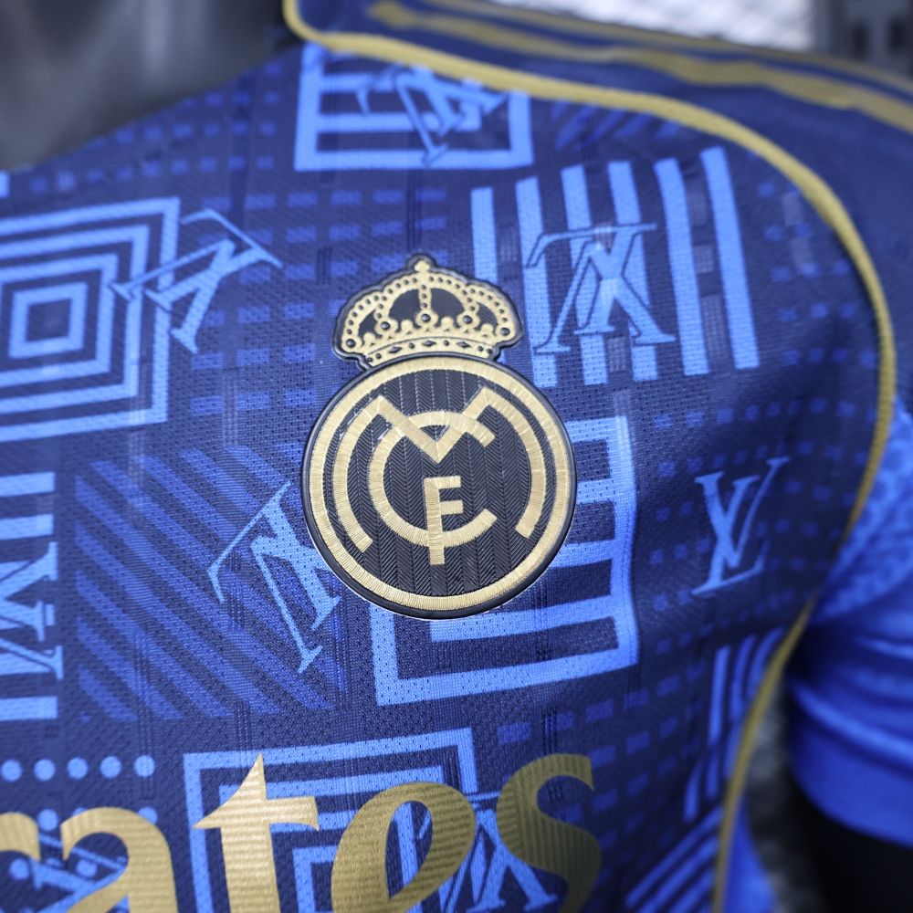 2025/2026 Player Version Real Madrid Special Blue Soccer Jersey