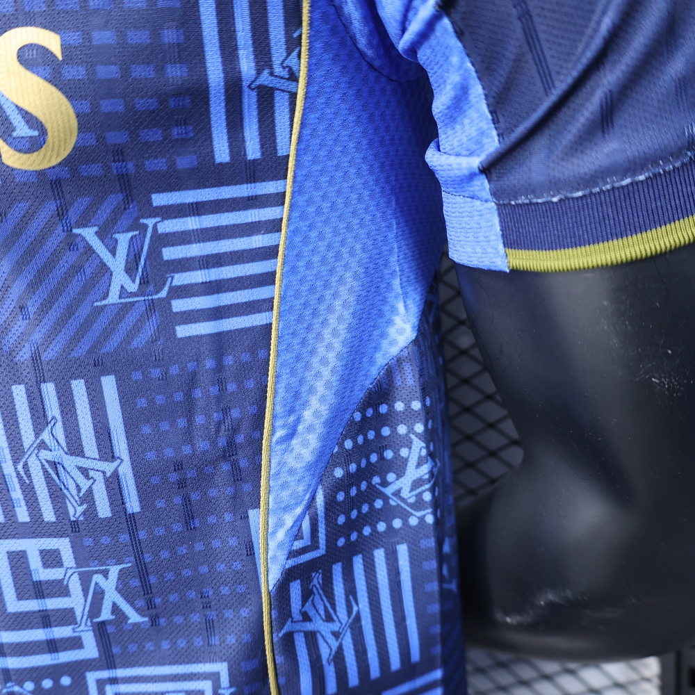 2025/2026 Player Version Real Madrid Special Blue Soccer Jersey